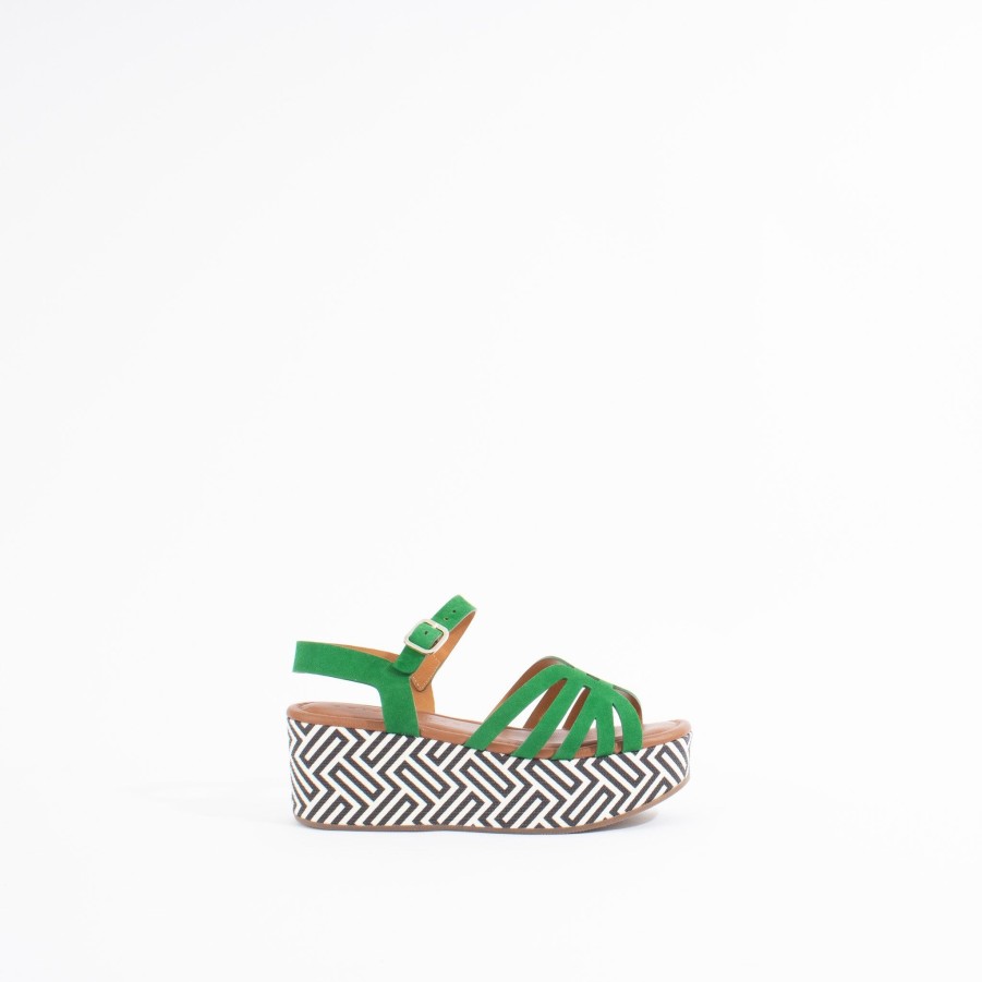 Sandals CHIE MIHARA | Donita | Green/Black White Multi