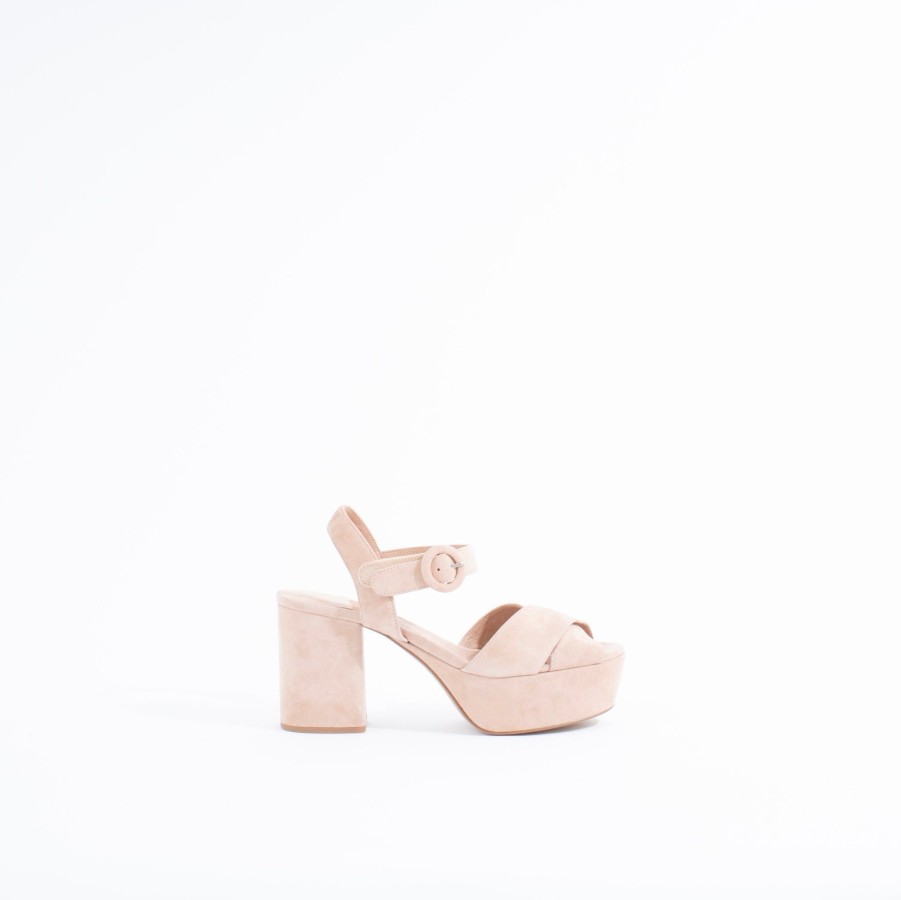 Wedges & Platforms JEFFREY CAMPBELL | Determined | Nude Suede