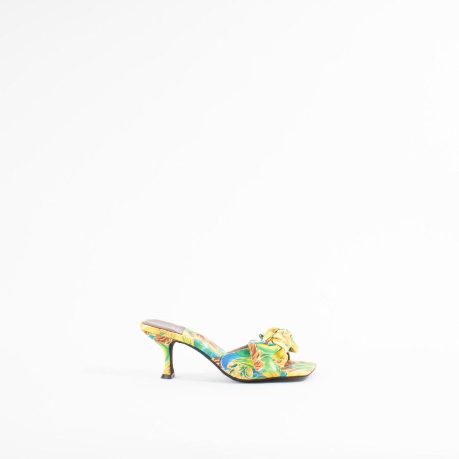 Pumps JEFFREY CAMPBELL | Mr. Big Bow | Green/Brown Floral