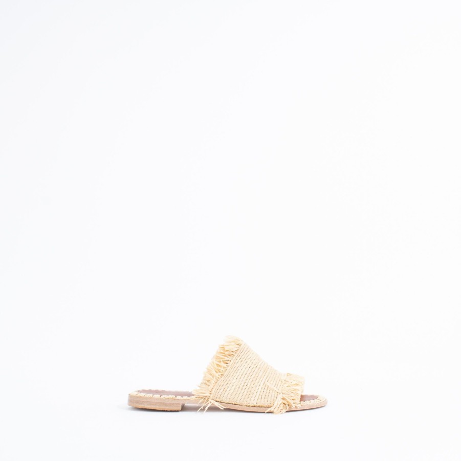 Flats PROUD MARY | Fringe Slide | Natural