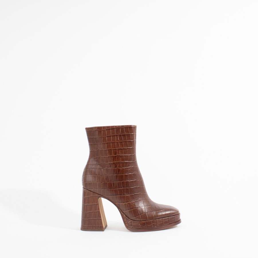 Heels DOLCE VITA | Lochly | Walnut Embossed Leather