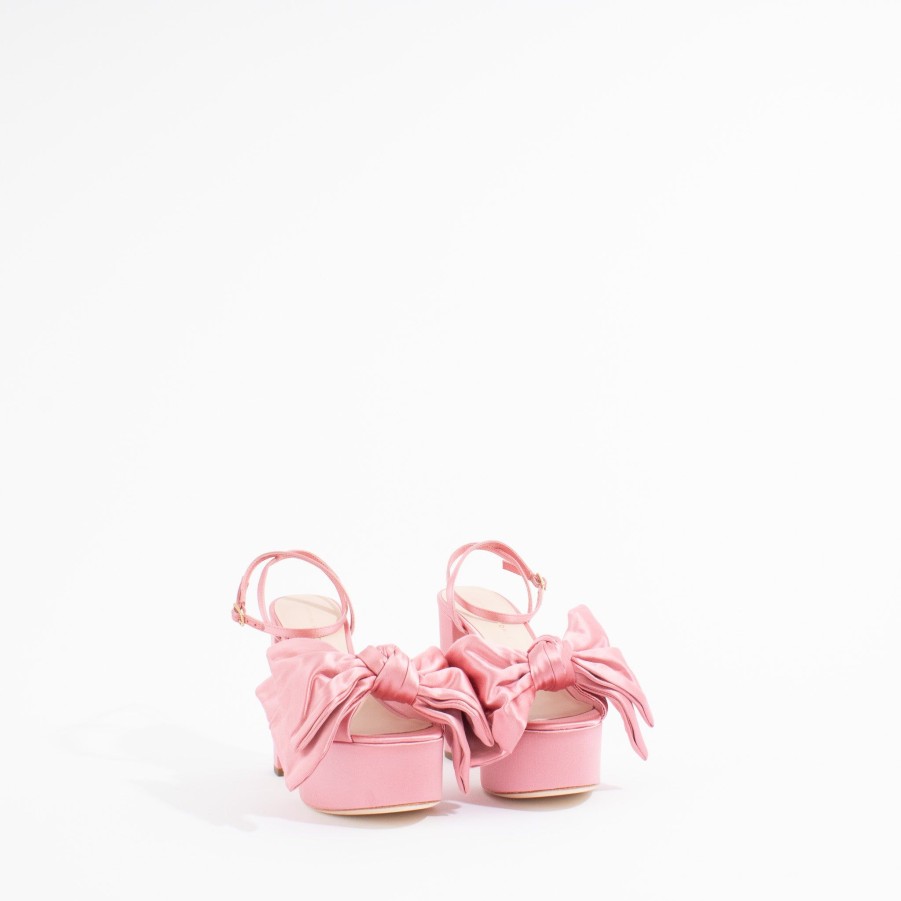 Evening LOEFFLER RANDALL | Kiki Platform | Satin Bow Blush