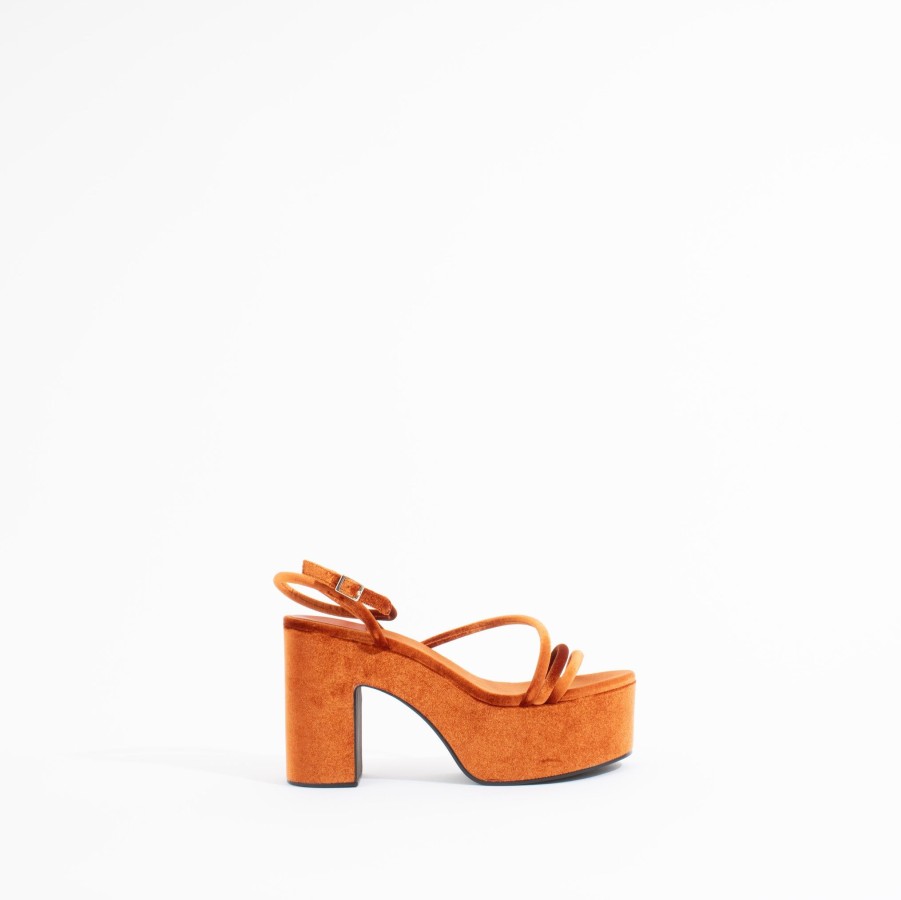 Heels JEFFREY CAMPBELL | Mamba | Orange Velvet