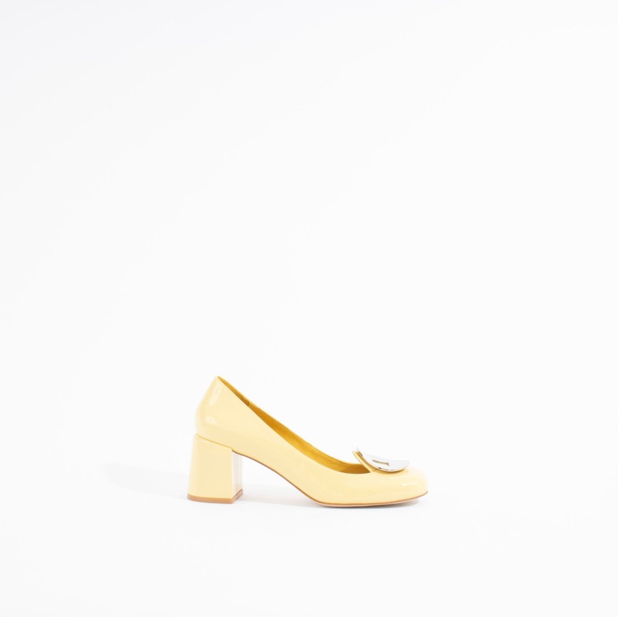 Heels JEFFREY CAMPBELL | Harmonic | Yellow Pat/Silver