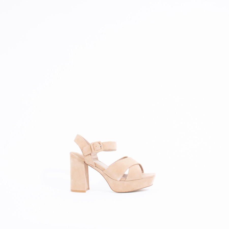 Sandals JEFFREY CAMPBELL | Amma | Nude Suede