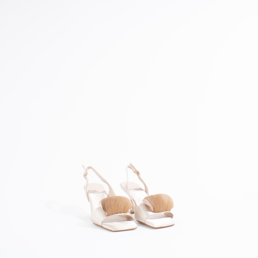 Sandals JEFFREY CAMPBELL | Duffy | Champagne Satin