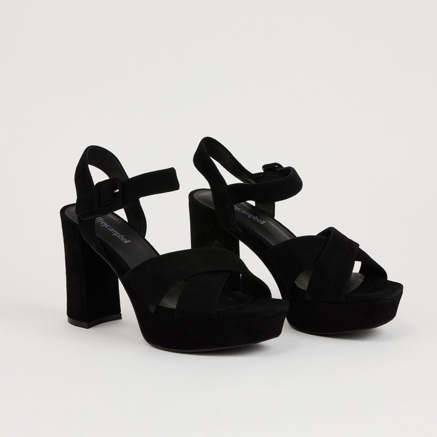 Wedges & Platforms JEFFREY CAMPBELL | Amma | Black Suede