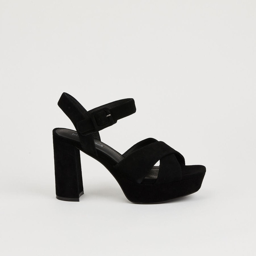 Wedges & Platforms JEFFREY CAMPBELL | Amma | Black Suede