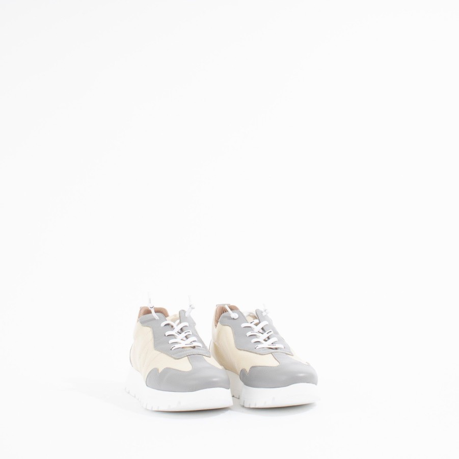 Sneakers WONDERS | A2450 | Wild Gris/Wild Cream