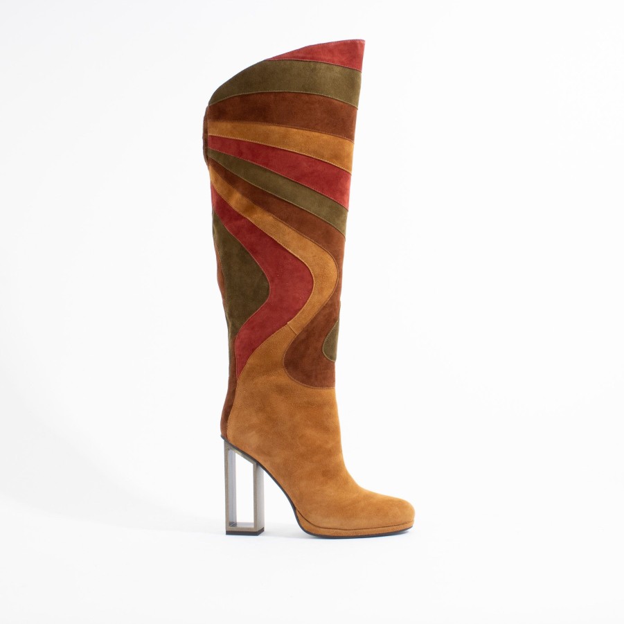 Heels JEFFREY CAMPBELL | Energy | Brown Suede Combo