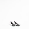 Flats TORY BURCH | Cap-Toe Ballet| Silver/Perfect Black