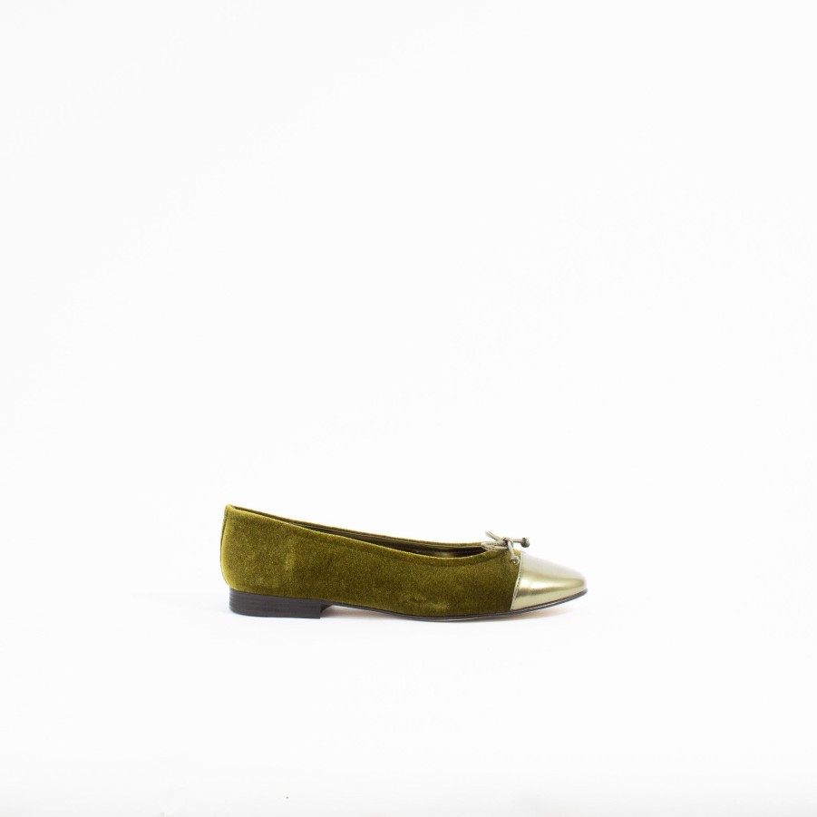 Flats JEFFREY CAMPBELL | Arabesque | Dark Olive Velvet