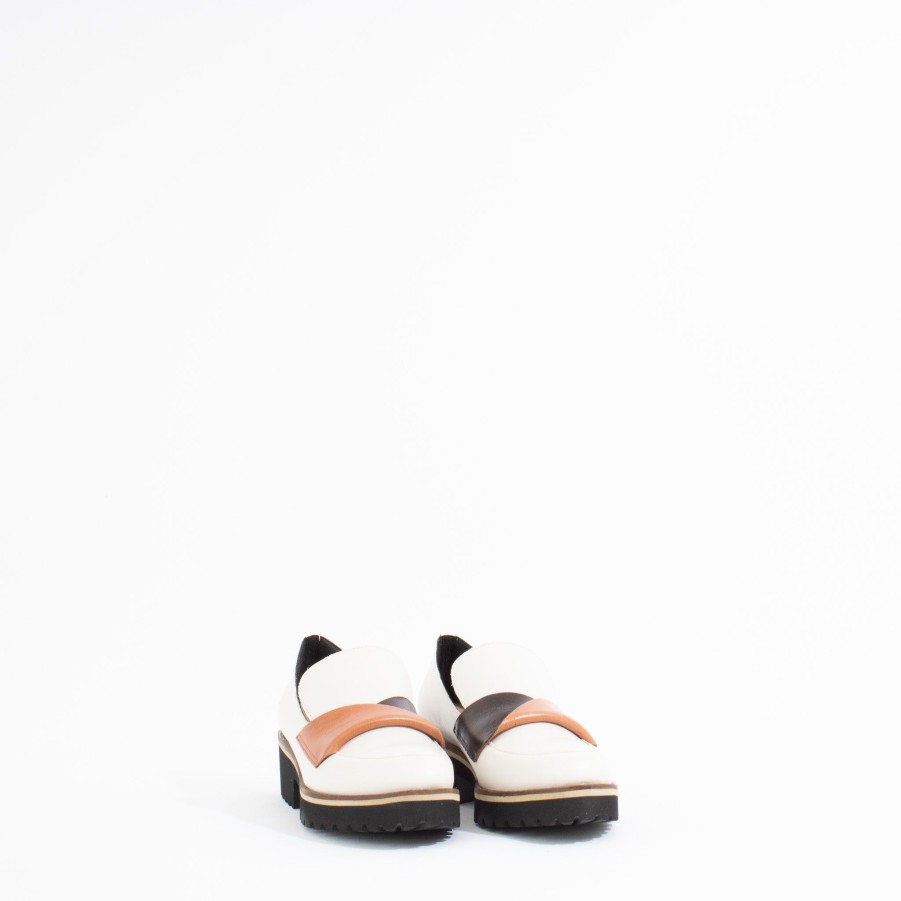 Wedges & Platforms ALL BLACK | Flatsash Lugg | White/Orange