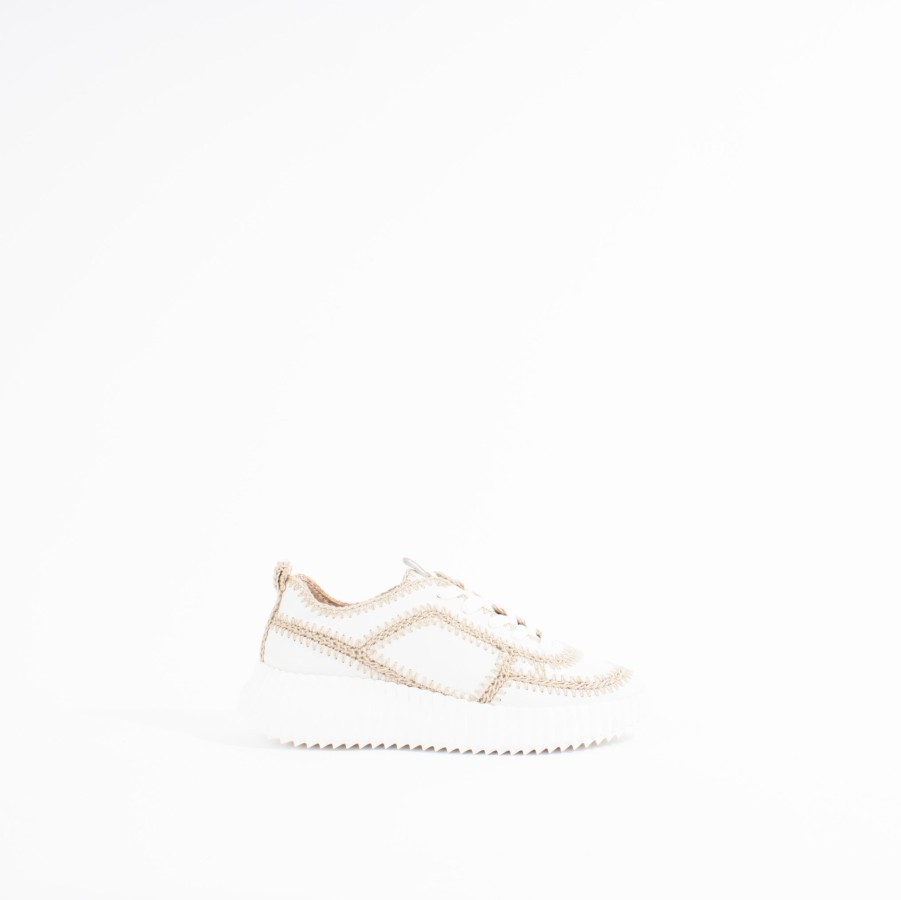 Sneakers SILENT D | Carrie | White/Natural Leather