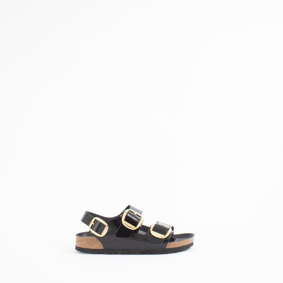 Flats BIRKENSTOCK | Milano Big Buckle | High Shine Black