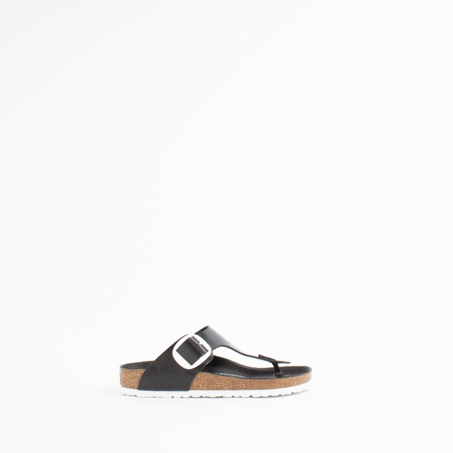 Flats BIRKENSTOCK | Gizeh Big Buckle | Black/White