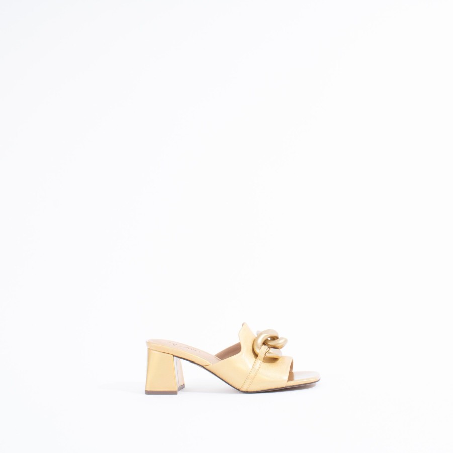 Mules & Slides NAKED FEET | Coterie | Gold