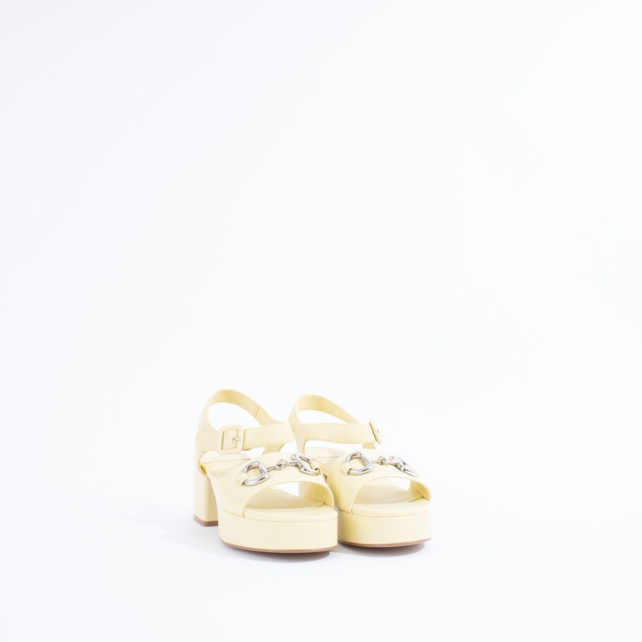 Wedges & Platforms JEFFREY CAMPBELL | Timeless | Pastel Yellow/Silver