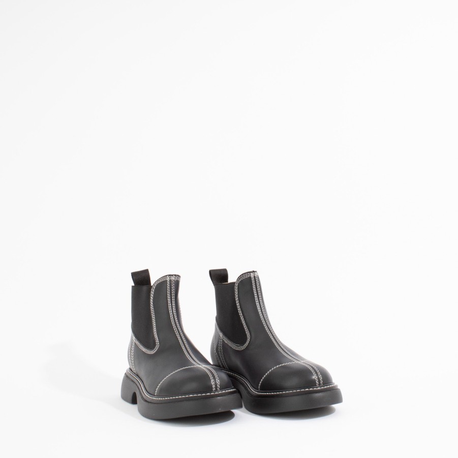 Wedges & Platforms GANNI | Everyday Low Chealsea Boot | Black