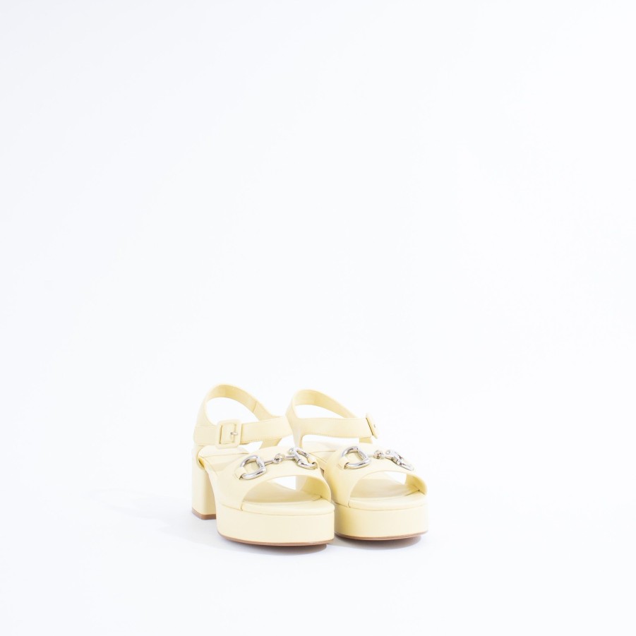 Heels JEFFREY CAMPBELL | Timeless | Pastel Yellow/Silver