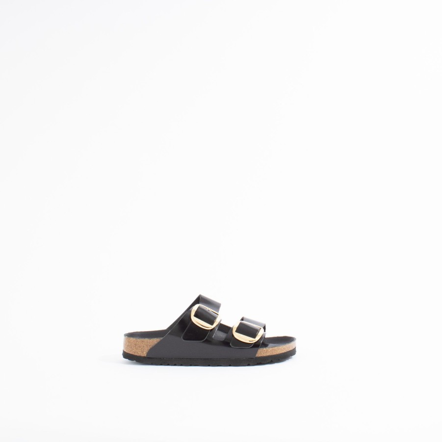 Mules & Slides BIRKENSTOCK | Arizona Big Buckle | High Shine Black