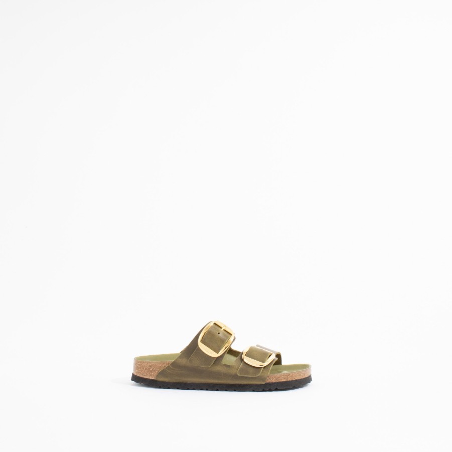 Flats BIRKENSTOCK | Arizona Big Buckle | Olive Oil Leather