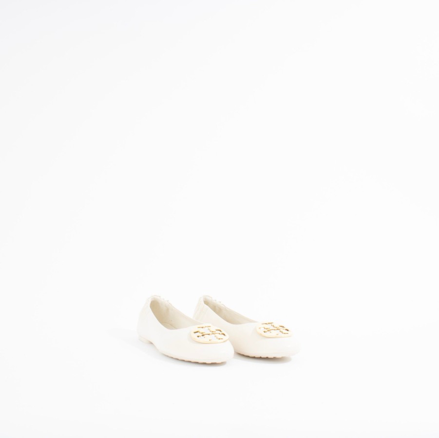 Flats TORY BURCH | Claire Ballet | New Ivory/Silver/Gold