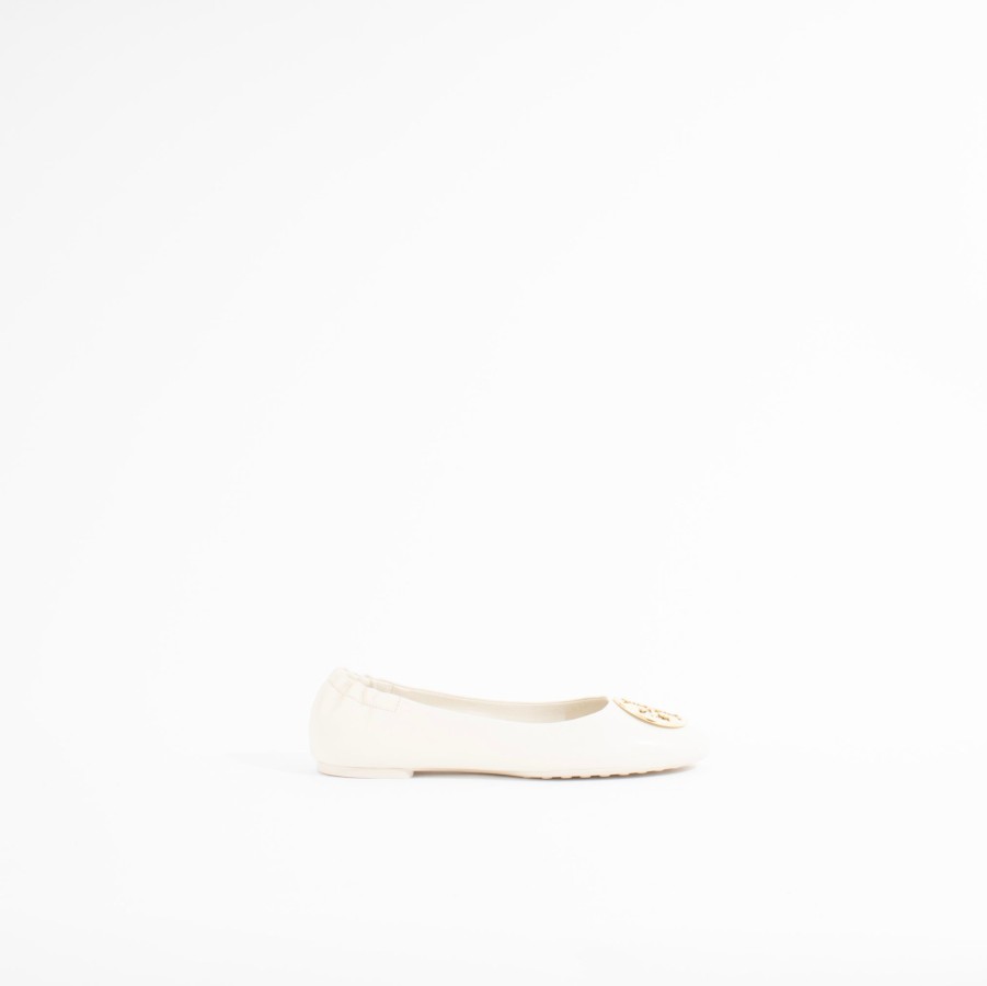 Flats TORY BURCH | Claire Ballet | New Ivory/Silver/Gold