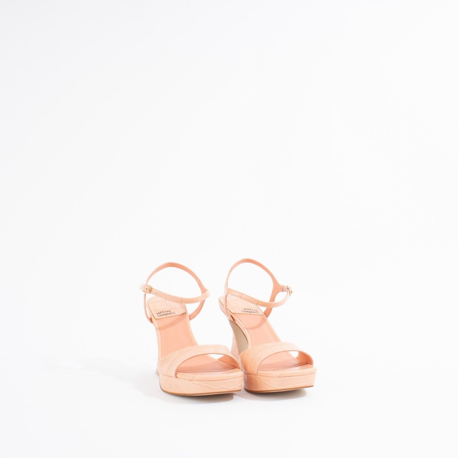 Wedges & Platforms JEFFREY CAMPBELL | Jadie | Peach Croco