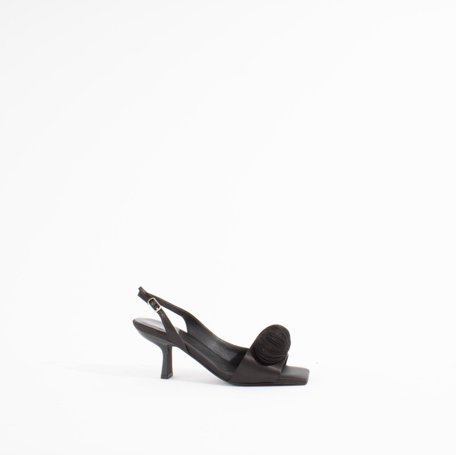 Sandals JEFFREY CAMPBELL | Duffy | Black Satin