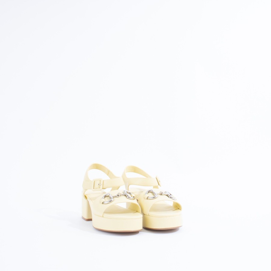 Sandals JEFFREY CAMPBELL | Timeless | Pastel Yellow/Silver