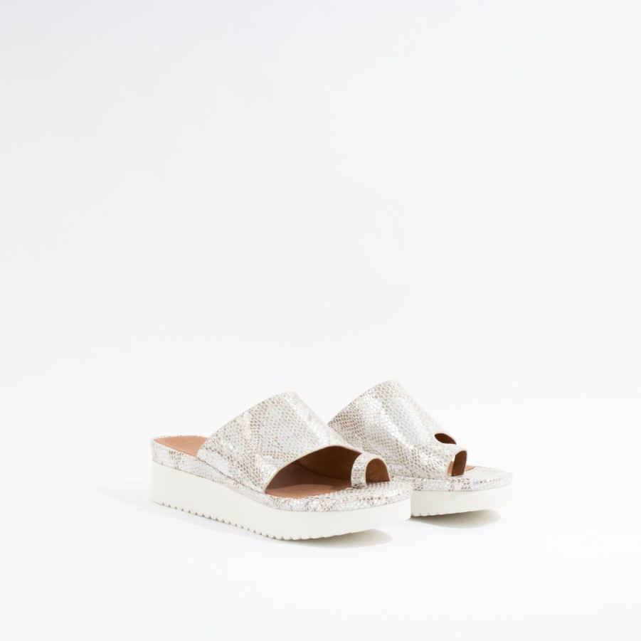 Sandals L'AMOUR DES PIEDS | Ahlina | Silver/Gold Snake